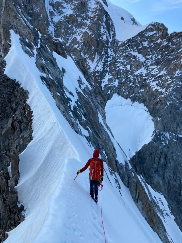Alpien met Petzl Gully
